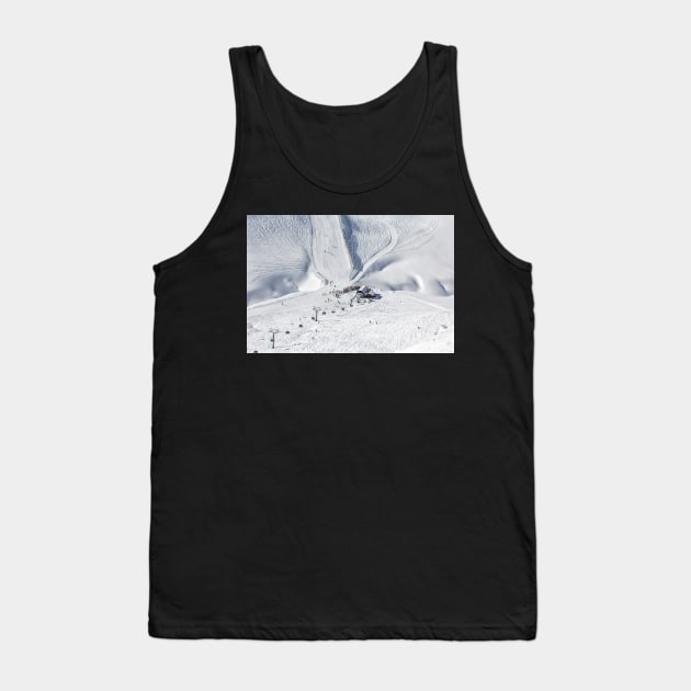 Saddle Chairlift at Treble Cone Tank Top by charlesk